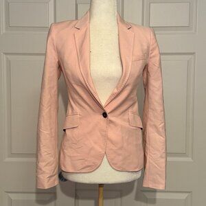Zara Woman Single Button Tailored Blazer in Dusty Rose Pink
